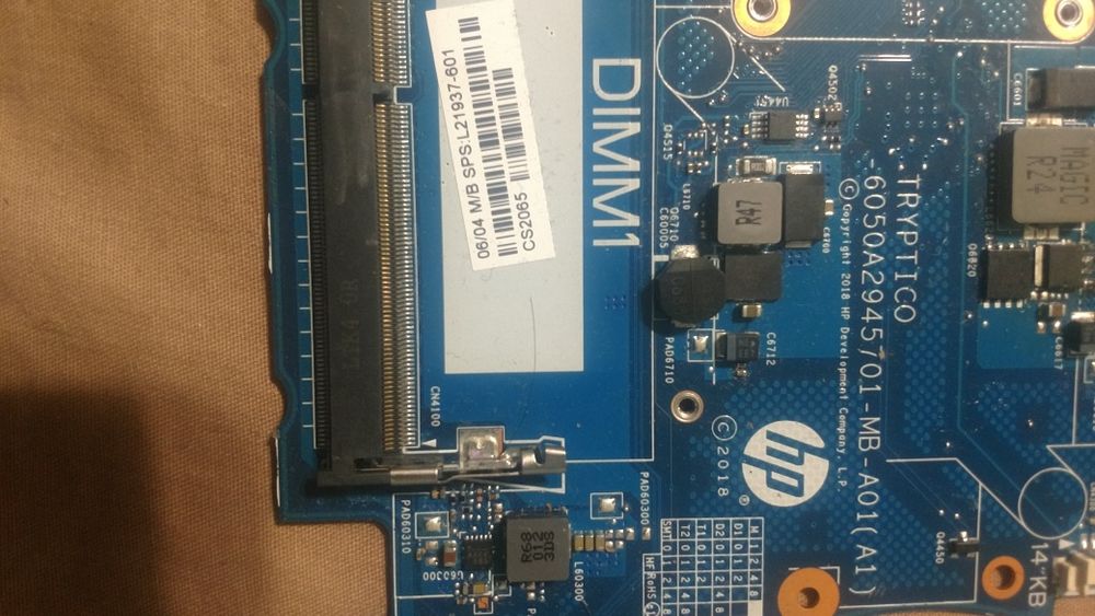 материнська плата ноутбука hp elitebook 755 g5 ,