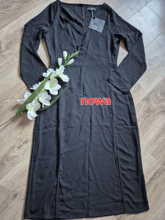 Czarna elegancka sukienka Even&Odd S