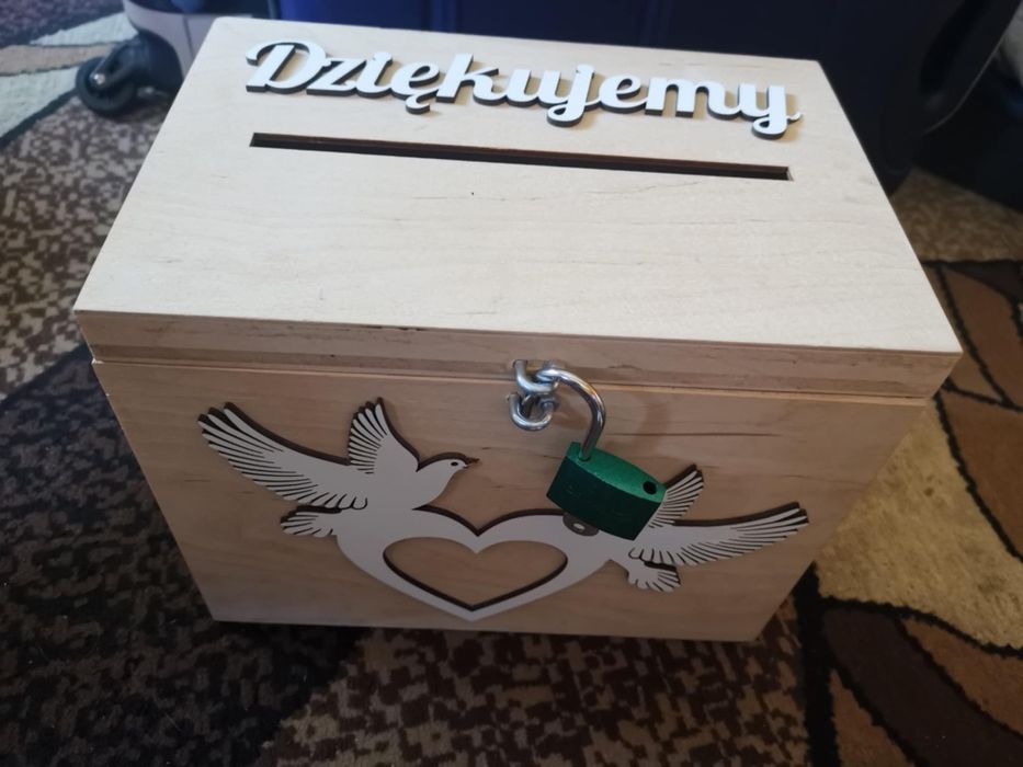 Skrzynka na koperty wesele ślub