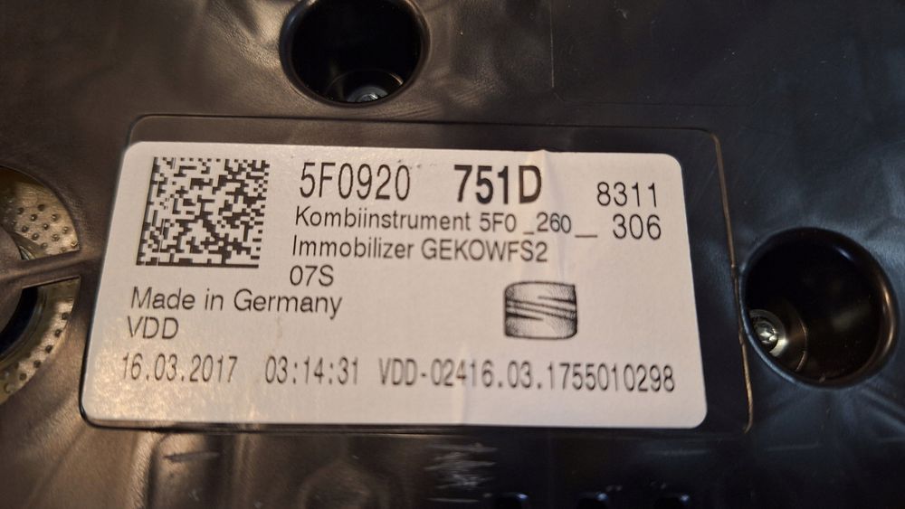 licznik zegary seat leon iii 5f0920751d