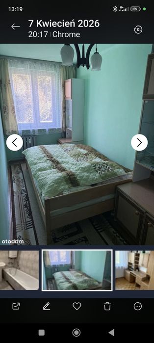 Łóżko z materacem