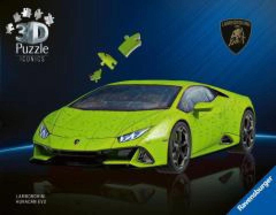 Puzzle 3D Lamborghini Huracn EVO-Verde pudełko,