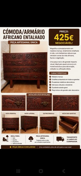 Cómoda/armário africana
