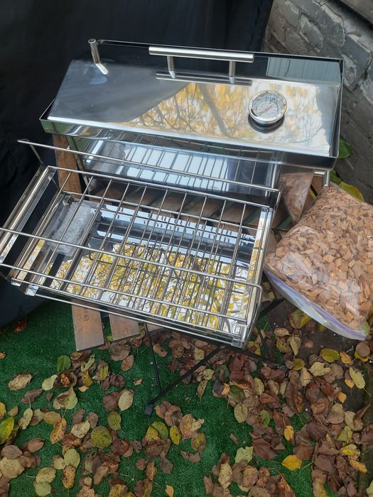 Коптильня з нержавійки 2мм. Та 1.5 мм. Коптильня нержавейка