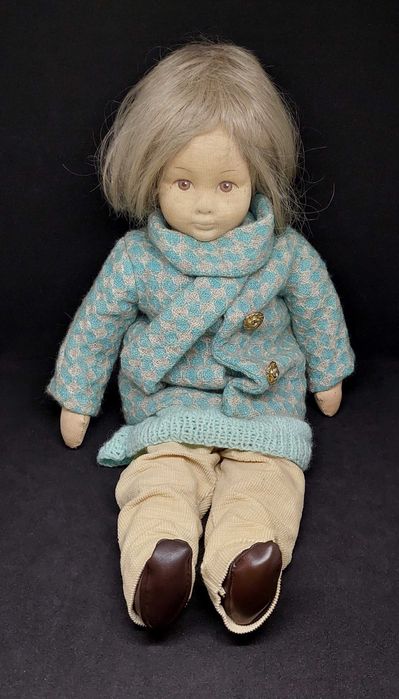 РЕДКАЯ винтажная тряпичная кукла ГЕРМАНИЯ 50 см. РУЧНАЯ РАБОТА