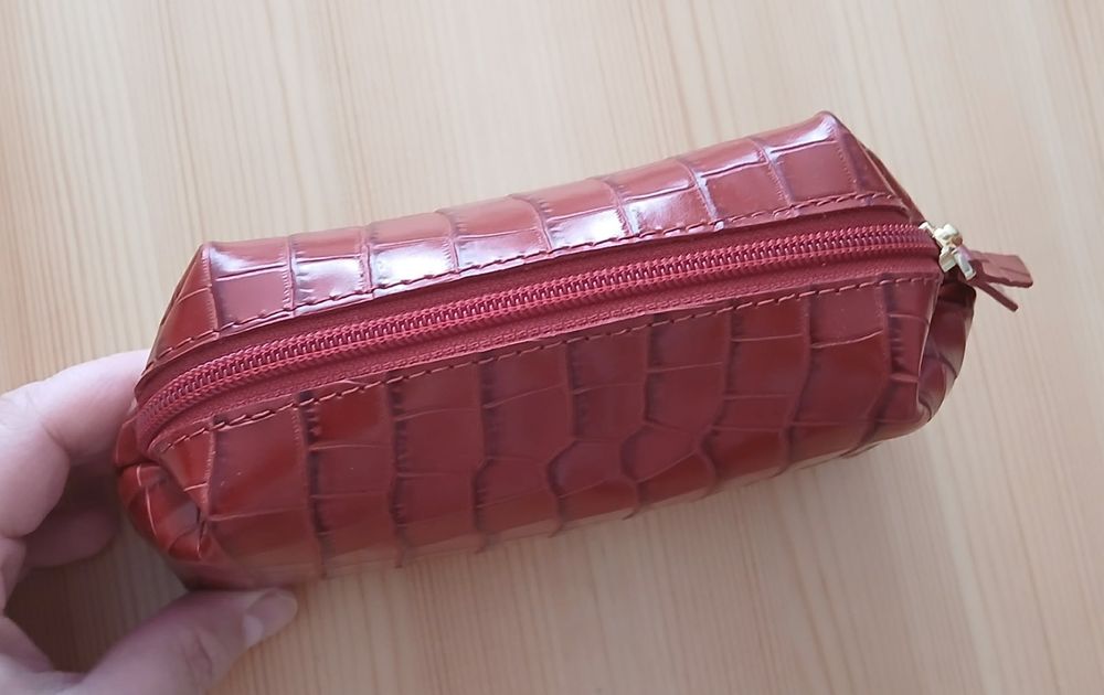 Daag kosmetyczka skóra naturalna croco NOWA!