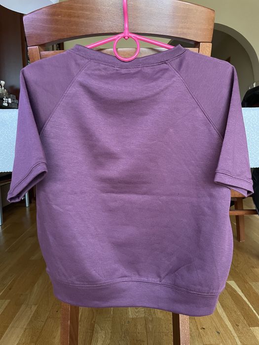 Fioletowa bluza z krótkim rękawem Sinsay nowa