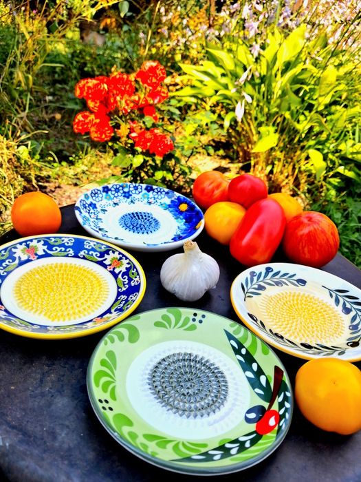 Тарілка терка, іспанська тарілка, Plato rallador, Garlic Grater Plate, Grate Plate