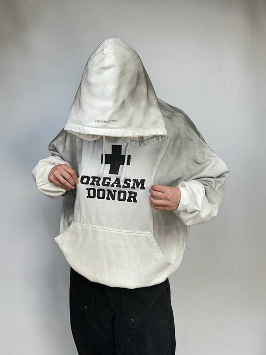 Худі ORGASM DONOR Project G/R Grailz біла белое худи  M L