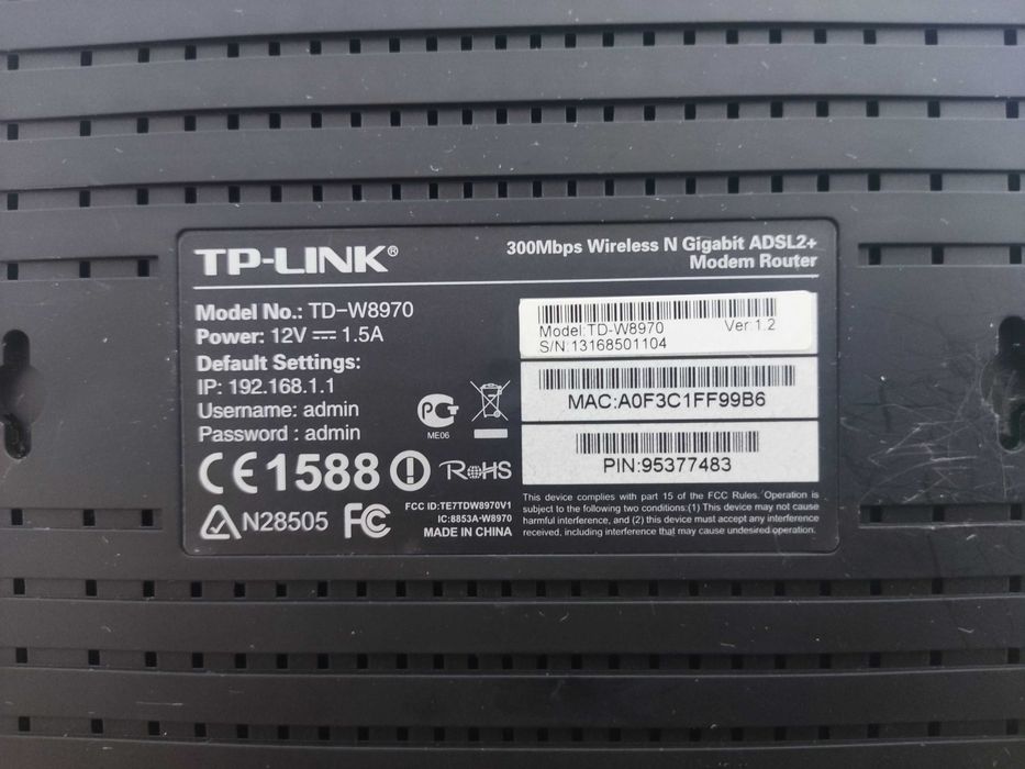 TP-LINK TD-W8970 - router, modem ADSL2+, punkt dostępowy Wi-Fi