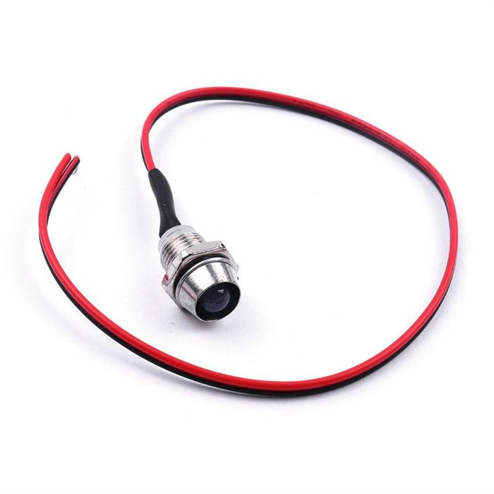 33 LED aviso 12V 8mm várias cores (para despachar)