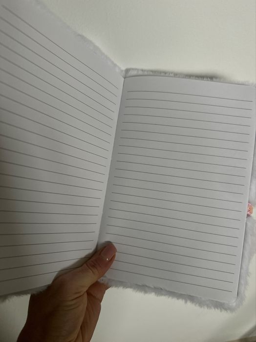 notes pluszowy | pamiętnik w linie | nowy | miękka okładka | zeszyt
