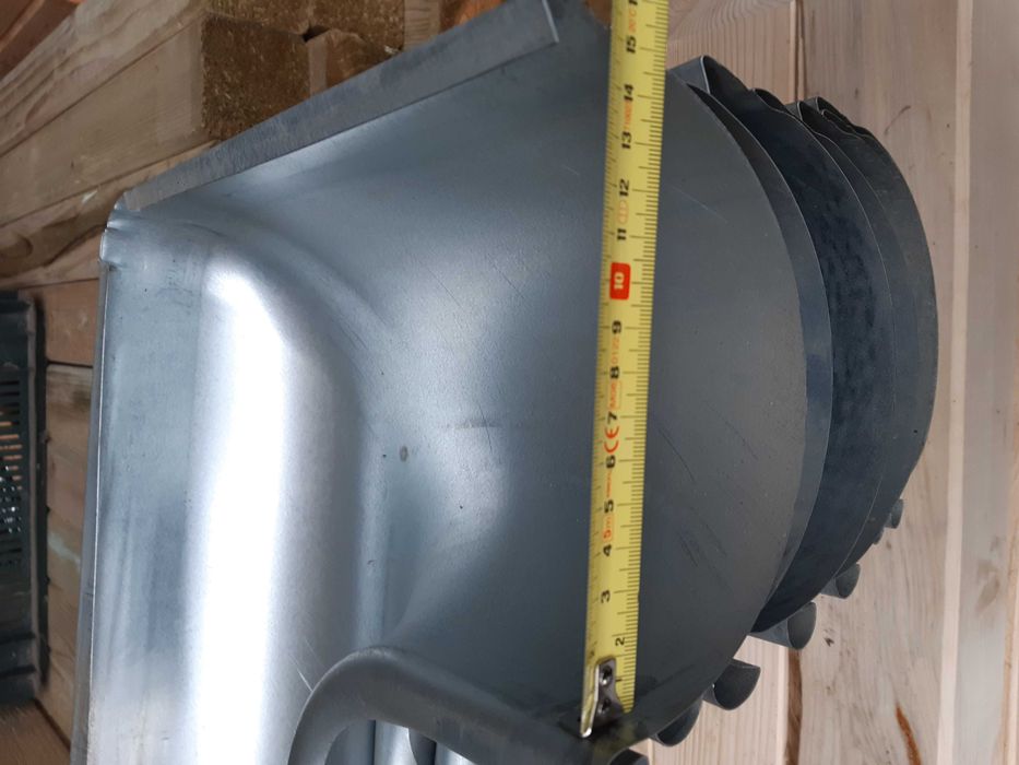 NAROŻNIK Rynny 150 Ocynk Tłoczony wewnętrzny kąt 90 st Rynna 150 mm