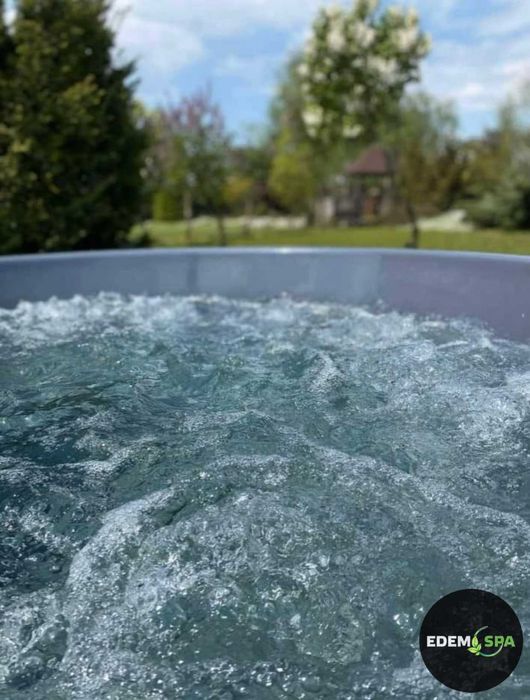 Купіль для вулиці.Купіль кругла.Джакузі та Спа на дровах.Ванна джакузі