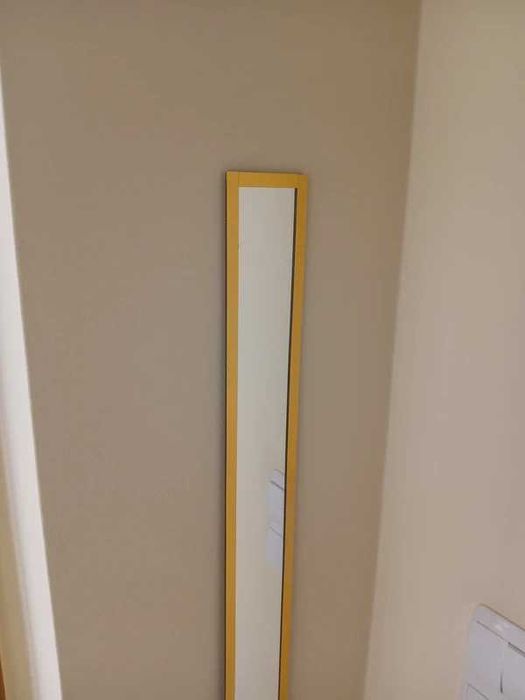 Espelho Comprido Antigo Mirror 145x7cm Moldura Dourada Vintage