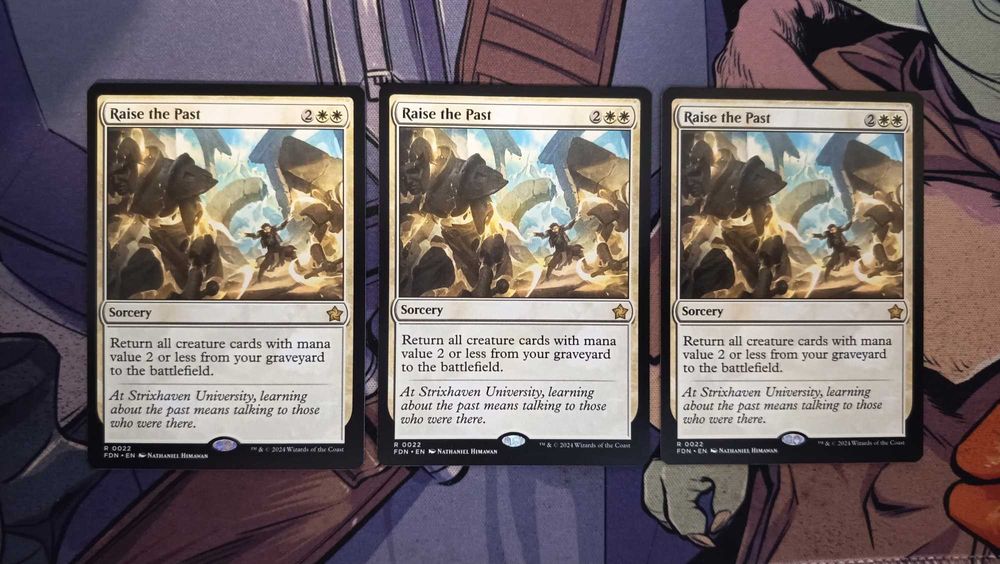 MTG Raise the Past x3 Foundations Rare English NM