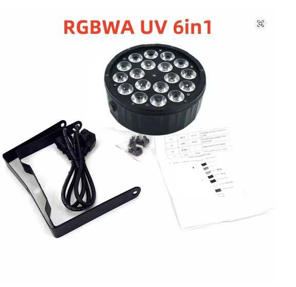 LED PAR 18X18W RGBWA/UV светодиодный