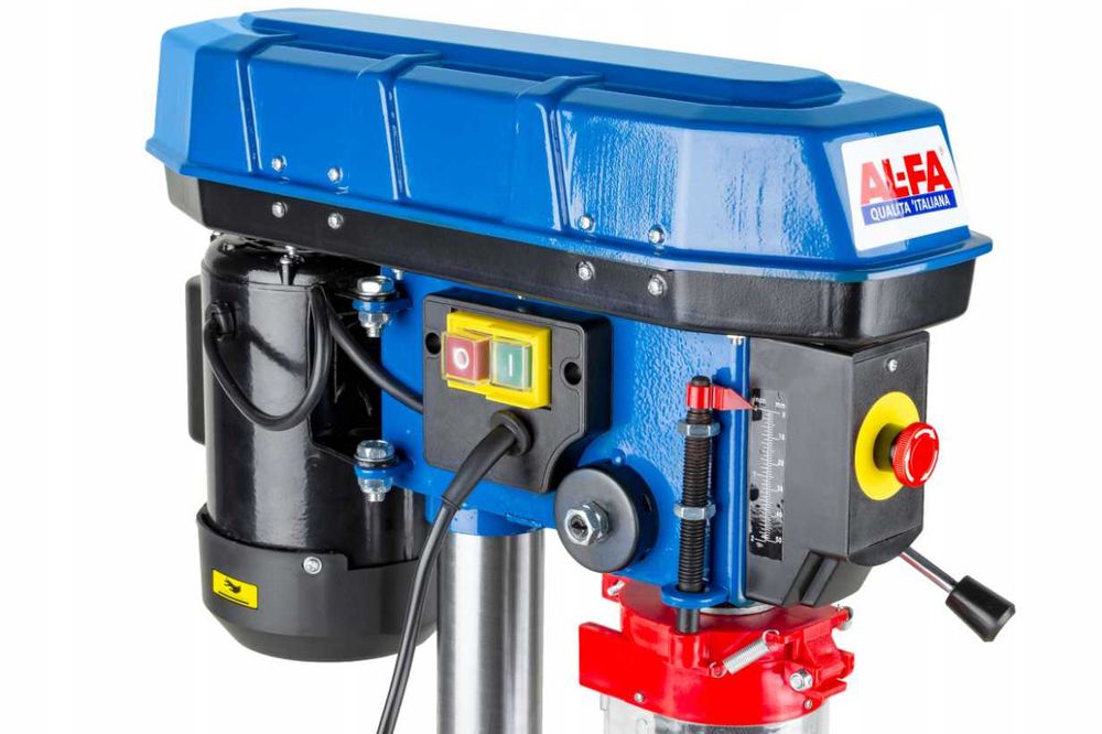 Mocna Wiertarka Frezarka Stołowa Słupowa Kolumnowa + Imadło Obrotowe