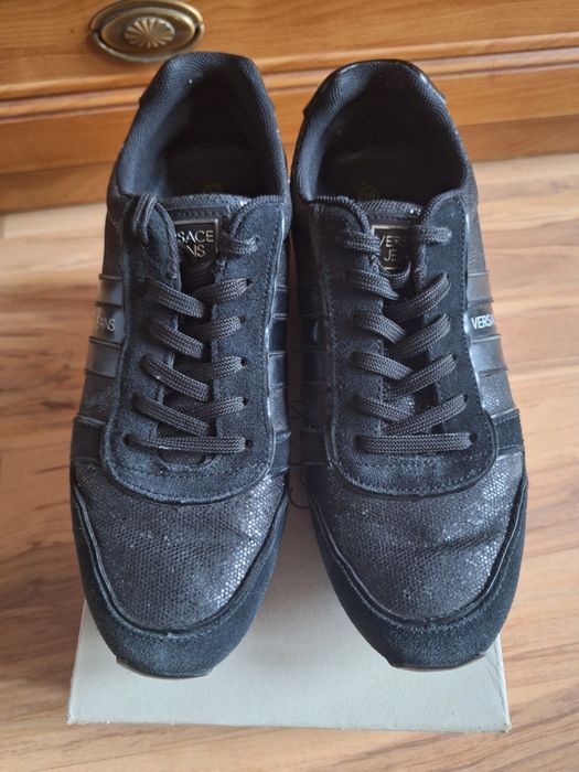 Buty sportowe Skóra brokatowe Versace Jeans