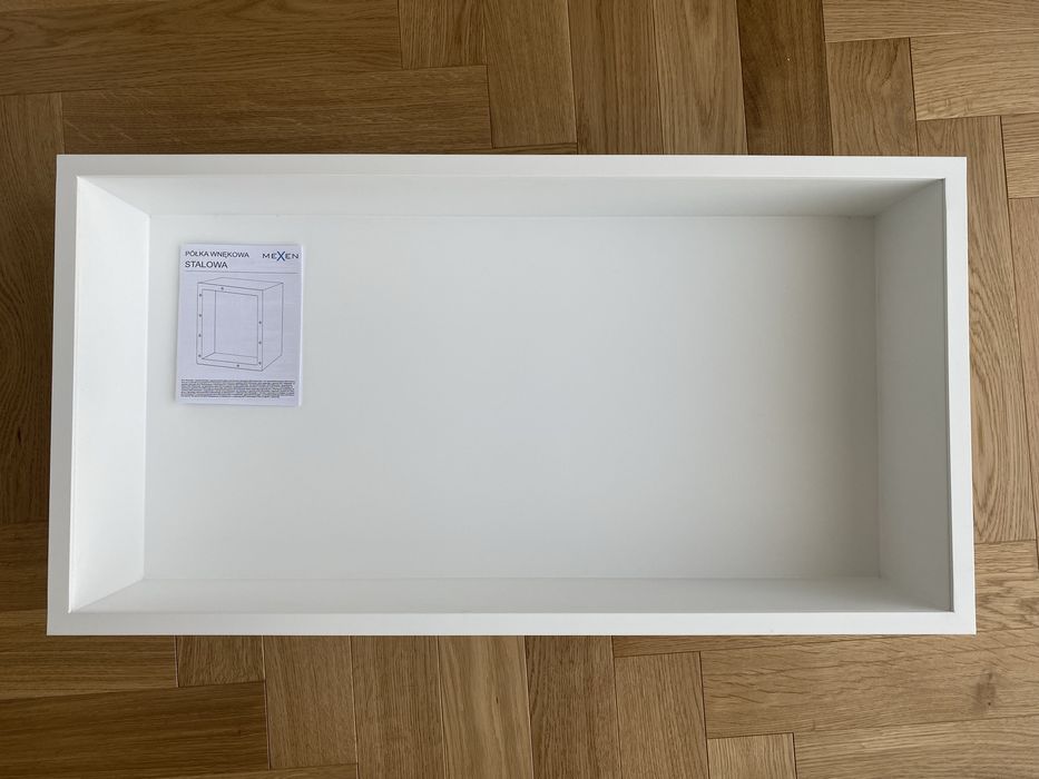 Mexen X-Wall-R półka wnękowa z kołnierzem 60 x 30 cm, biała - 1920603010