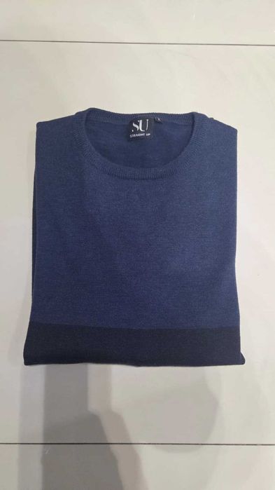 Męski sweter r. L / XL 52 % wełna