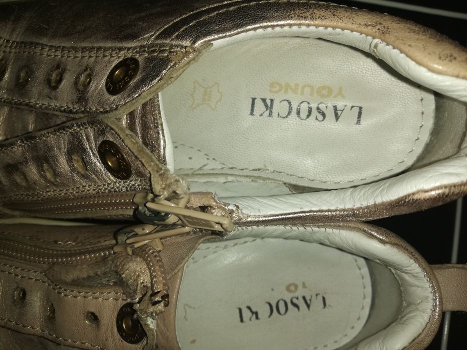 Buciki Lasocki dla dziewczynki, 32, różowo-srebrne