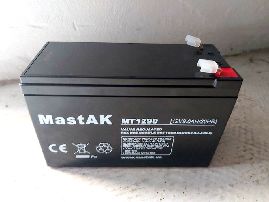 Акумулятор гелевий 12 V 9 Ah для сигналізації  або інших  потреб