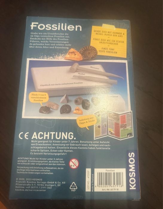 Jogo Desenterra fósseis reais" marca Kosmos