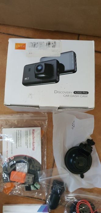 Dashcam 4k e câmara traseira