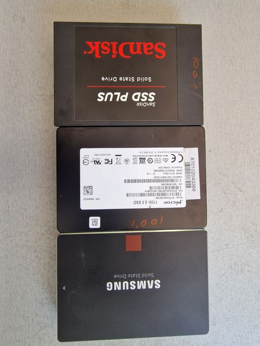 Продам жорсткі диски SSD 2.5" на 240-256 ГБ