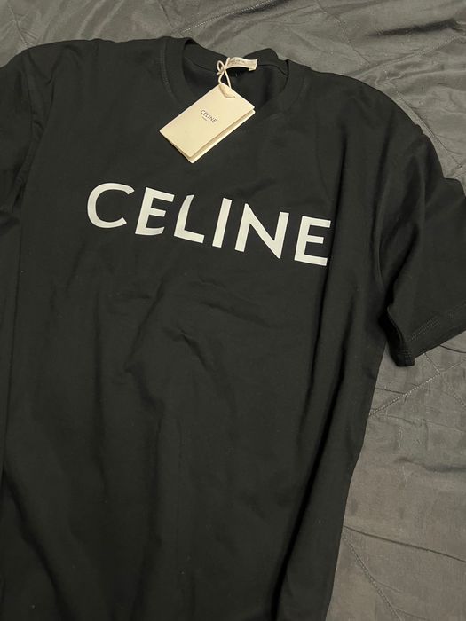 Męski t-shirt czarny Celine rozmiar XL