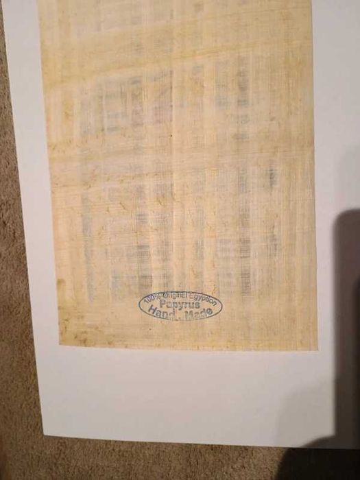 Papirus egipski obraz Tutanchamona