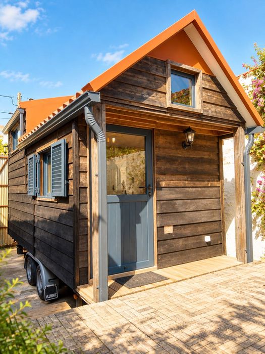 Tiny House on wheels, Casa móvel , Casa de madeira,