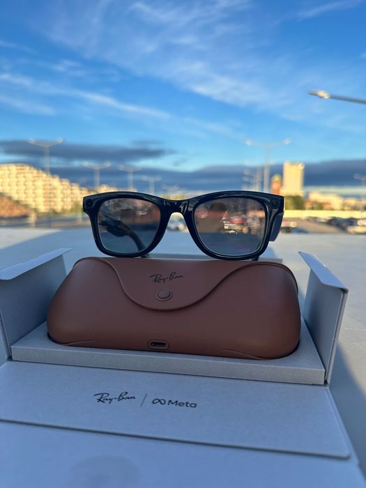 Gen 1 Smart okulary Ray Ban Meta RW4006 Wayfarer szare