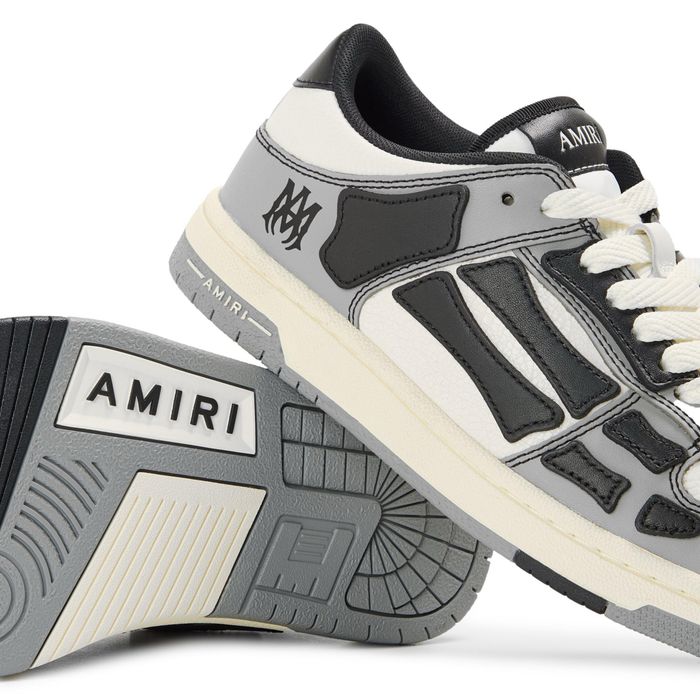 Amiri Skel Top Low Sn00 Grey/White