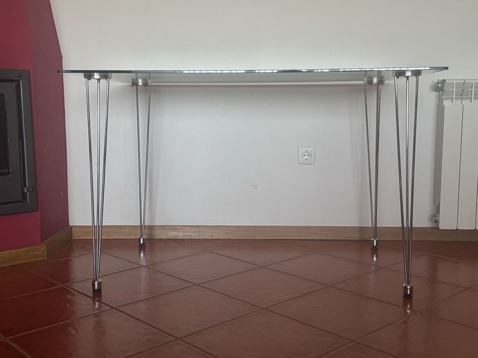 Mesa de vidro temperado