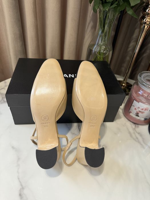 Czółenka Chanel beige
