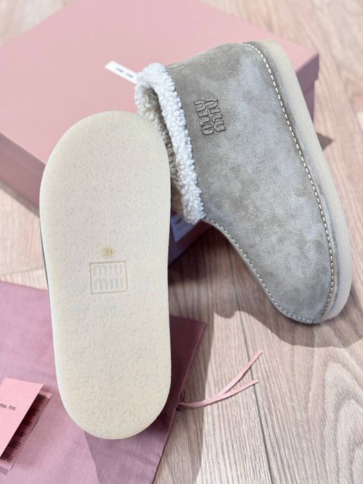 Угги Miu Miu Shearling Ankle Boots / Зимові черевики Міу Міу замша 39р