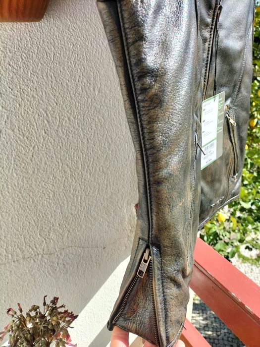 Colete Motard Pele Verdadeira M/L Richa