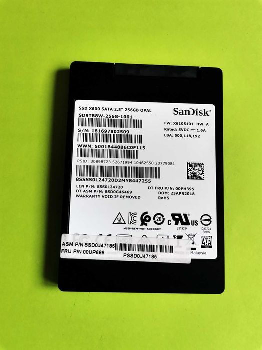 SSD 256GB SanDisk x600