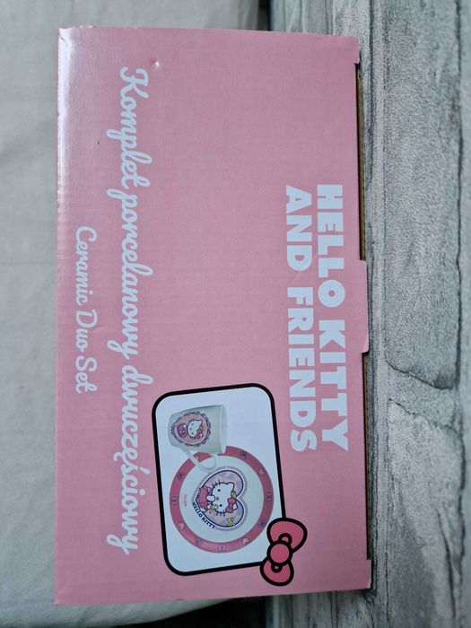 Komplet porcelanowy Hello Kitty dwuczęściowy