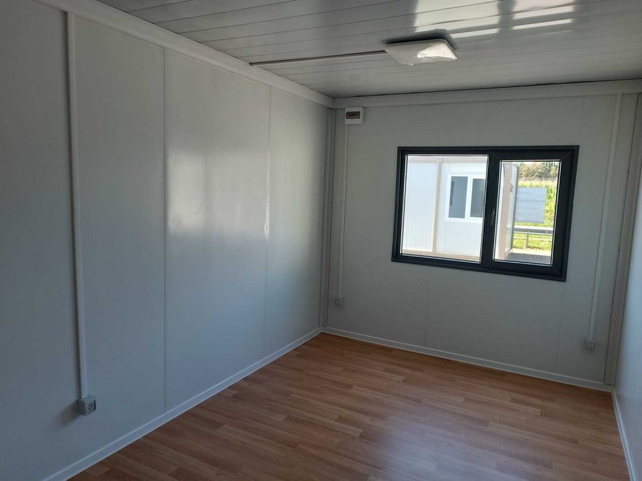 Kontenery antracytowe 6x3m biurowe, budowlane .Solidna rama