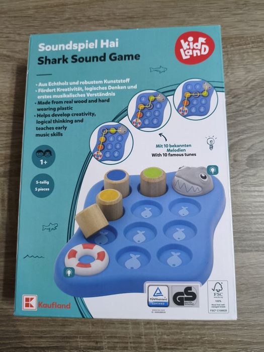 Nowa gra dla dzieci drewniana edukacyjna rekin