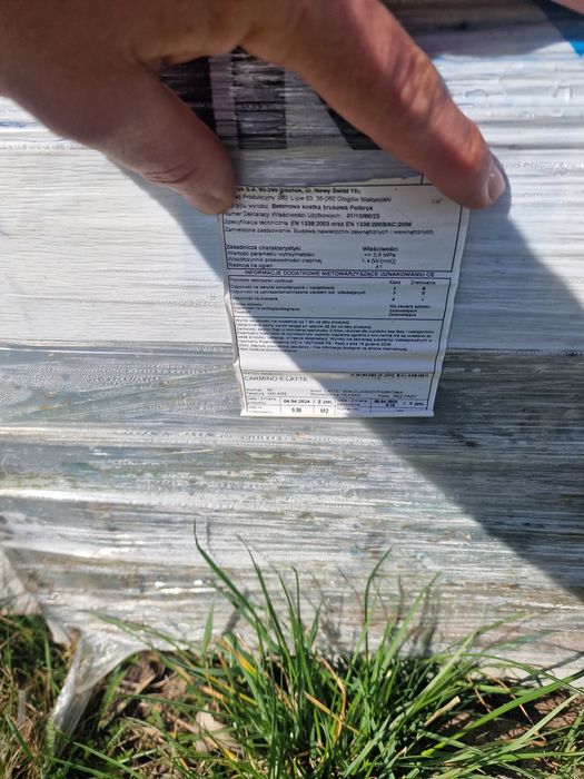 Kostka brukowa pozostałość