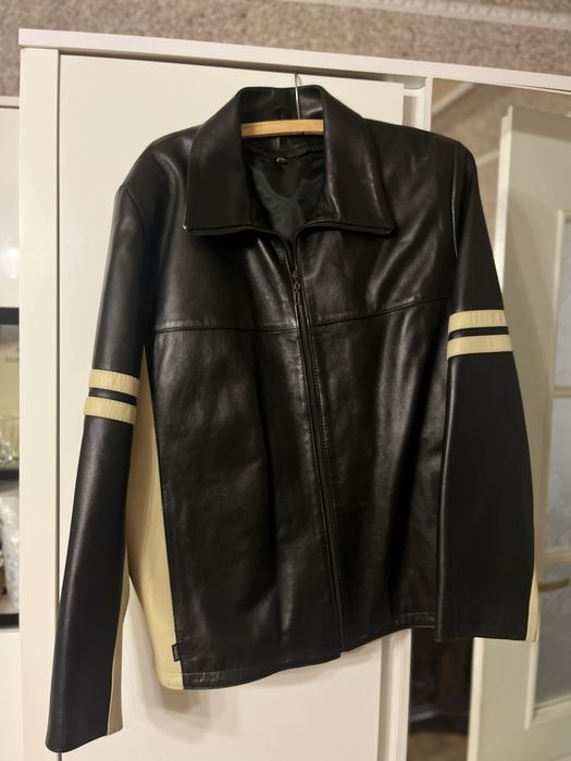 Męska skórzana kurtka XXL