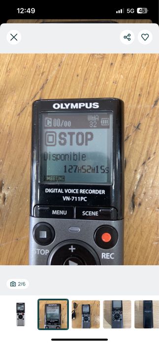 Olympus Microgravador Digital VN-711PC 2GB