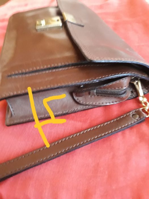 Mala de mão de homem, em pele