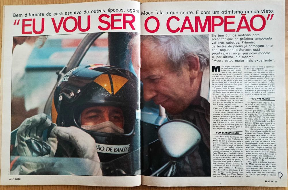 Revista PLACAR nº 190 de novembro d 1973 - Mengão