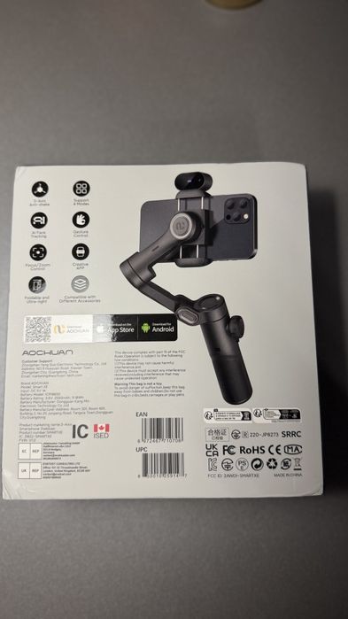 Стабілізато телефонур Gimbal AOCHUAN Smart XE + IA камера