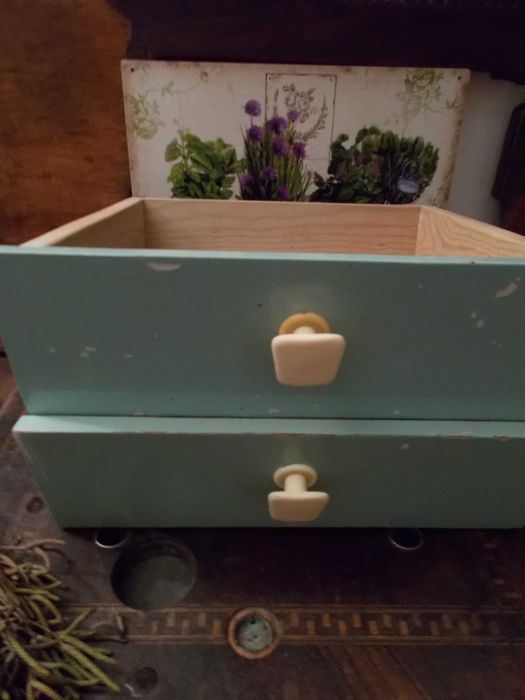 Szuflada ze Starego Kredensu PRL-Szufladka-Vintage